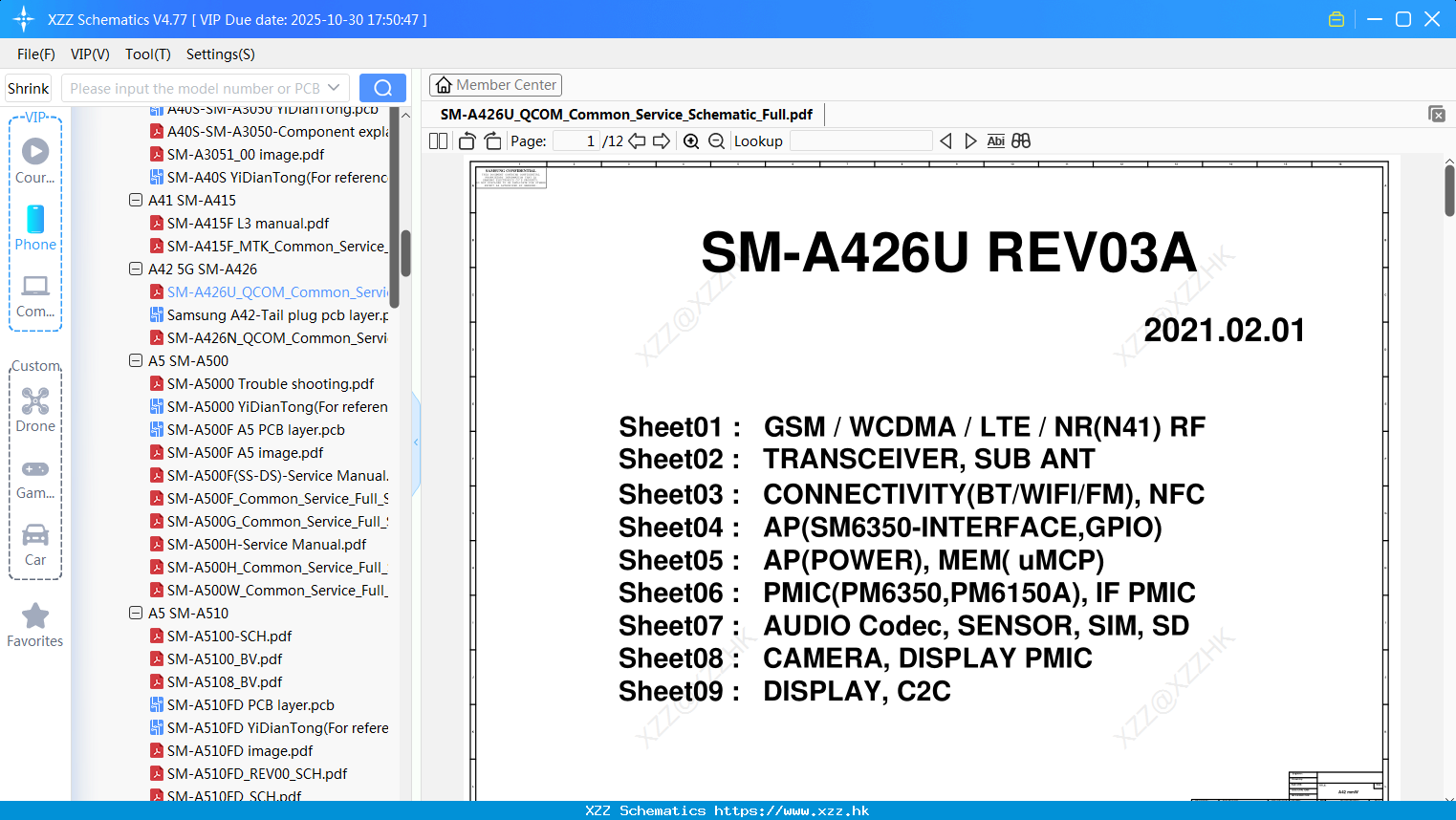 Samsung SM-A426U_QCOM_Common_Service_Schematic_Full